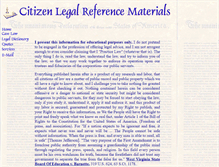 Tablet Screenshot of citizenlaw.com